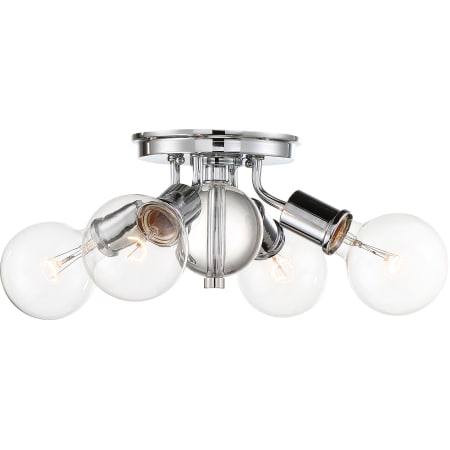 A large image of the Nuvo Lighting 60/6564 Polished Nickel / K9 Crystal