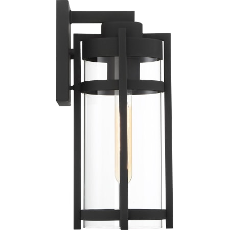 A large image of the Nuvo Lighting 60/6572 Textured Black / Clear Seeded
