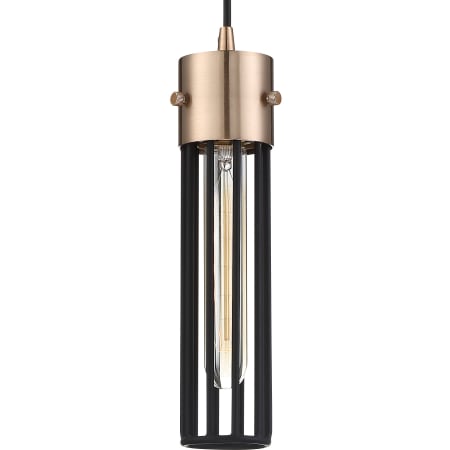 A large image of the Nuvo Lighting 60/6612 Copper Brushed Brass / Matte Black