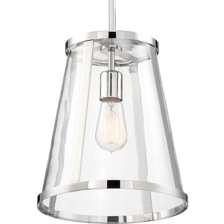 A large image of the Nuvo Lighting 60/6697 Polished Nickel / Clear