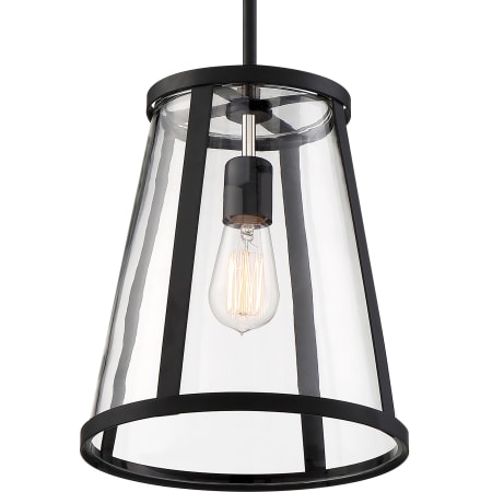 A large image of the Nuvo Lighting 60/6697 Matte Black / Clear