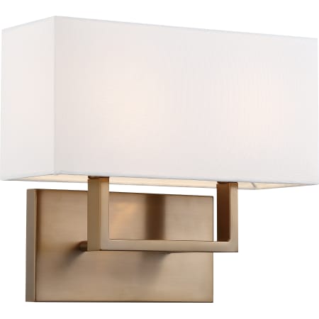 A large image of the Nuvo Lighting 60/6717 Burnished Brass / White