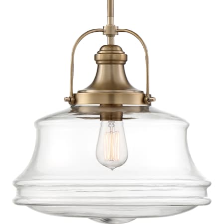 A large image of the Nuvo Lighting 60/6757 Burnished Brass / Clear