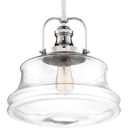 A large image of the Nuvo Lighting 60/6757 Polished Nickel / Clear
