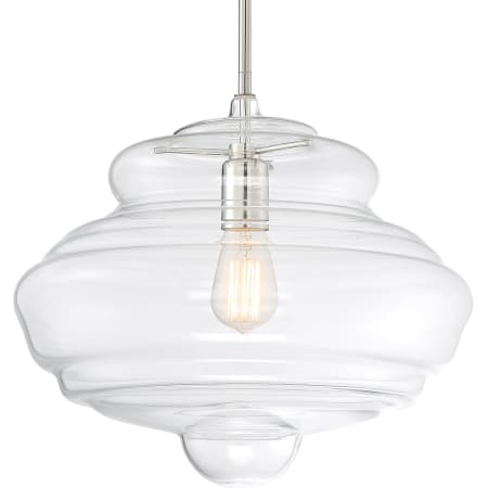 A large image of the Nuvo Lighting 60/6768 Polished Nickel / Clear