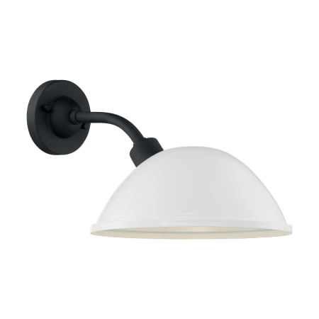 A large image of the Nuvo Lighting 60/6904 Gloss White / Textured Black