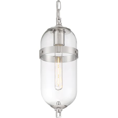 A large image of the Nuvo Lighting 60/6911 Polished Nickel / Clear