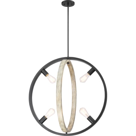 A large image of the Nuvo Lighting 60/6985 Black / Gray Wood
