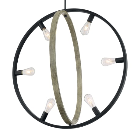 A large image of the Nuvo Lighting 60/6986 Black / Wood