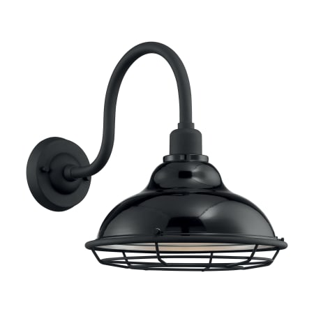 A large image of the Nuvo Lighting 60/7002 Gloss Black / Silver