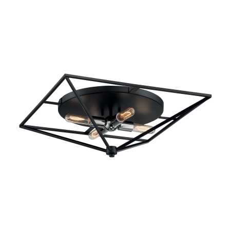 A large image of the Nuvo Lighting 60/7007 Black / Polished Nickel