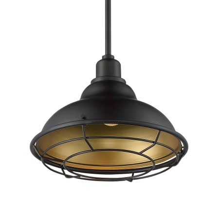 A large image of the Nuvo Lighting 60/7004 Dark Bronze / Gold
