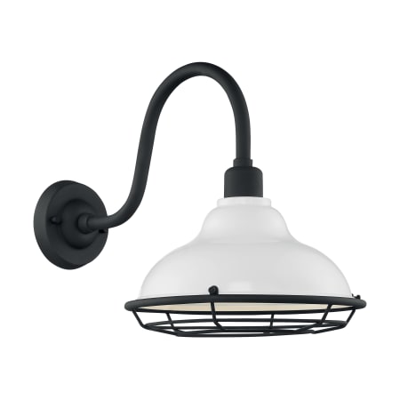 A large image of the Nuvo Lighting 60/7002 Gloss White / Textured Black