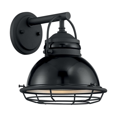 A large image of the Nuvo Lighting 60/7061 Gloss Black / Silver