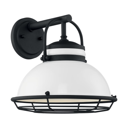 A large image of the Nuvo Lighting 60/7062 Gloss White / Textured Black