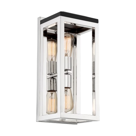A large image of the Nuvo Lighting 60/7092 Polished Nickel / Black Accents