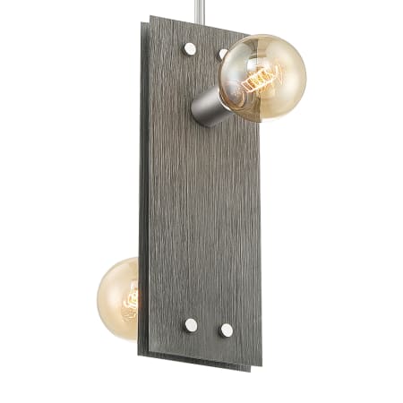 A large image of the Nuvo Lighting 60/7222 Driftwood / Brushed Nickel Accents