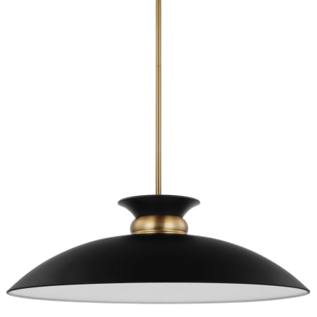 A large image of the Nuvo Lighting 60/7462 Matte Black / Burnished Brass