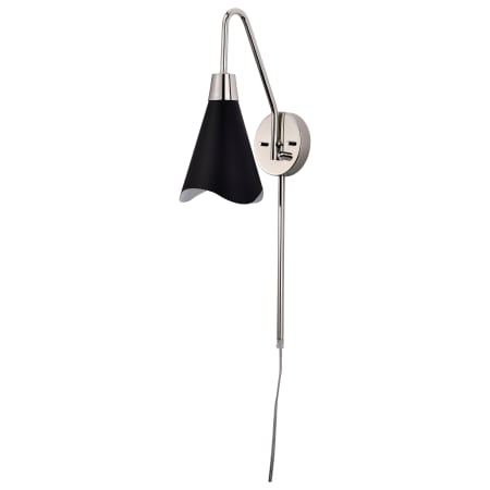 A large image of the Nuvo Lighting 60/7467 Matte Black / Polished Nickel