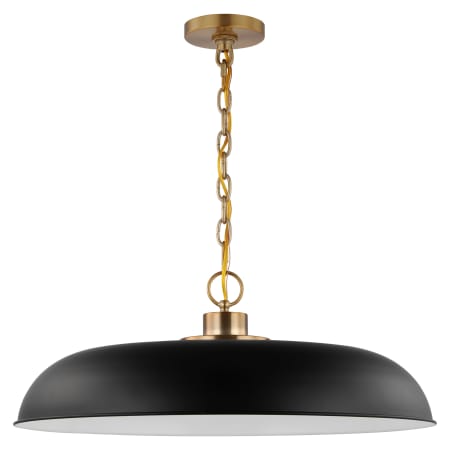 A large image of the Nuvo Lighting 60/7486 Matte Black / Burnished Brass