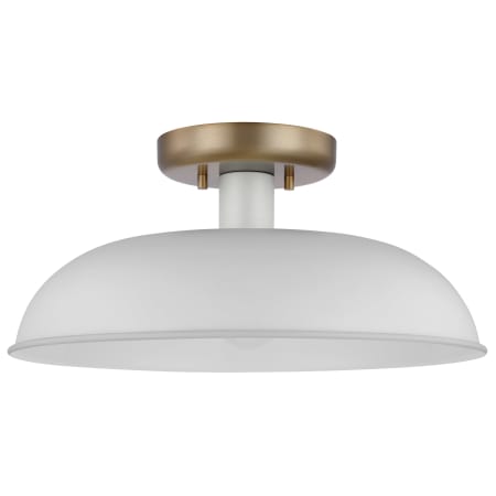 A large image of the Nuvo Lighting 60/7490 Matte White / Burnished Brass