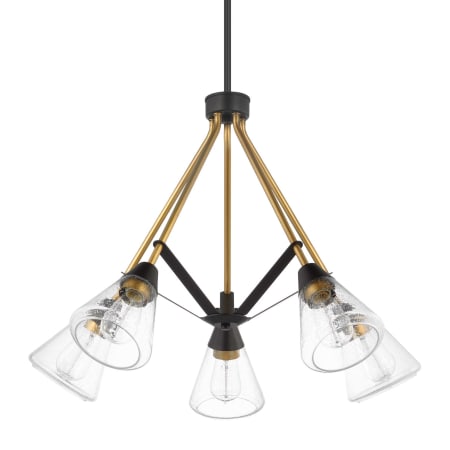 A large image of the Nuvo Lighting 60/7685 Matte Black / Natural Brass
