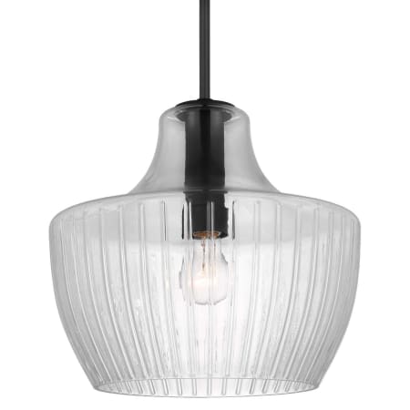 A large image of the Nuvo Lighting 60/7705 Black / Silver Accents