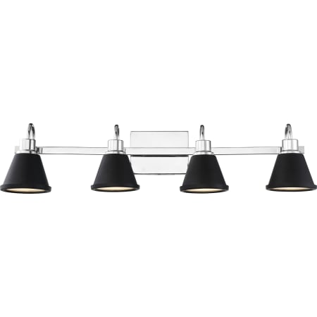 A large image of the Nuvo Lighting 62/1474 Polished Nickel / Matte Black