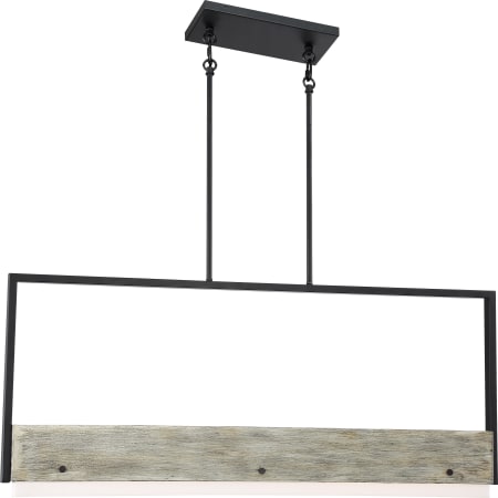 A large image of the Nuvo Lighting 62/1553 Black / Gray Wood