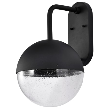 A large image of the Nuvo Lighting 62/1617 Matte Black / Clear Seeded