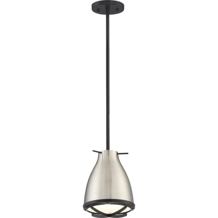 A large image of the Nuvo Lighting 62/861 Brushed Nickel / White Accent