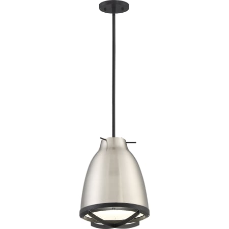 A large image of the Nuvo Lighting 62/862 Brushed Nickel / White Accent