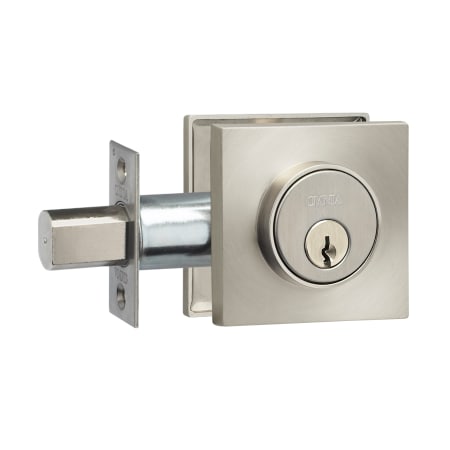 A large image of the Omnia SQRDB Satin Nickel