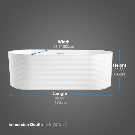 A large image of the Ove Decors 15BTU-FELI67-WHTTW Alternate Image