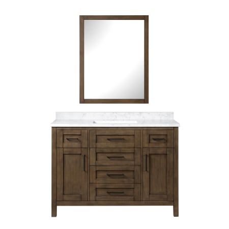 A large image of the Ove Decors 15VKC-TAHB48 M Almond Latte / Marble Top