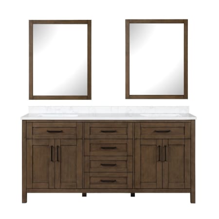 A large image of the Ove Decors 15VKC-TAHB72 M Almond Latte / Marble Top