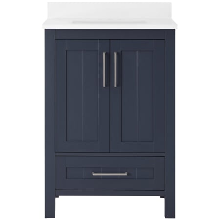 A large image of the Ove Decors Kansas 24 Midnight Blue / Cultured Marble Top