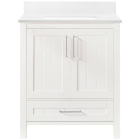 A large image of the Ove Decors Kansas 30 White / Cultured Marble Top