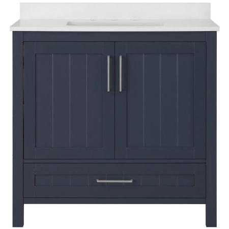 A large image of the Ove Decors Kansas 36 Midnight Blue / Cultured Marble Top