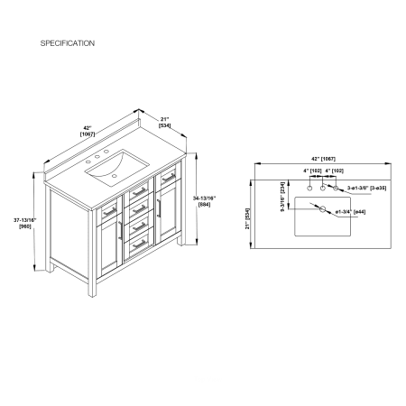 A large image of the Ove Decors 15VVA-TAH342-EI Alternate Image