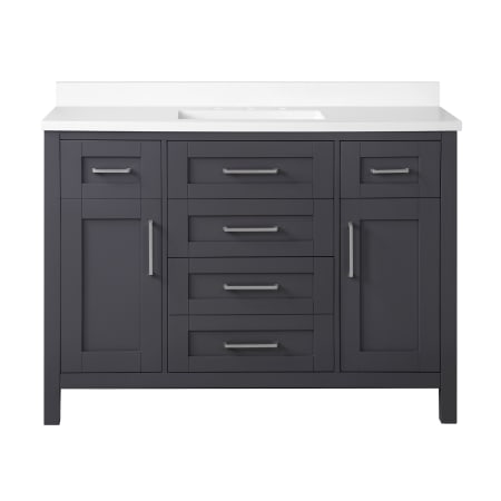 A large image of the Ove Decors 15VVA-TAHB48 Dark Charcoal / Cultured Marble Top