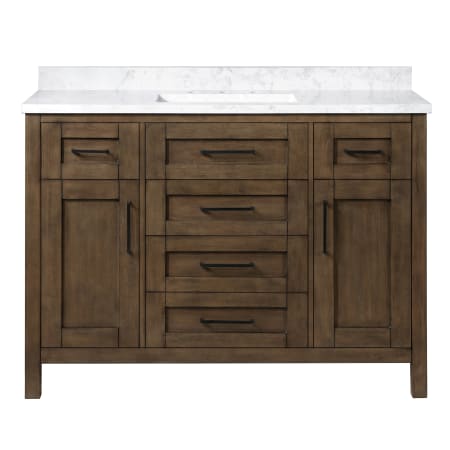 A large image of the Ove Decors 15VVA-TAHB48 Almond Latte / Cultured Marble Top
