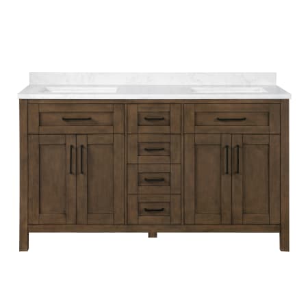 A large image of the Ove Decors 15VVA-TAHB60 Almond Latte / Cultured Marble Top