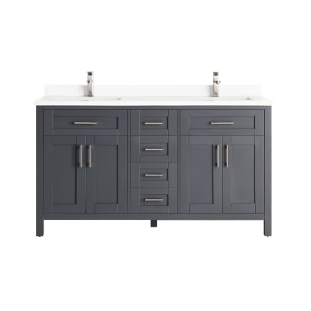 A large image of the Ove Decors Tahoe-Lux 60 Dark Charcoal / Marble Top