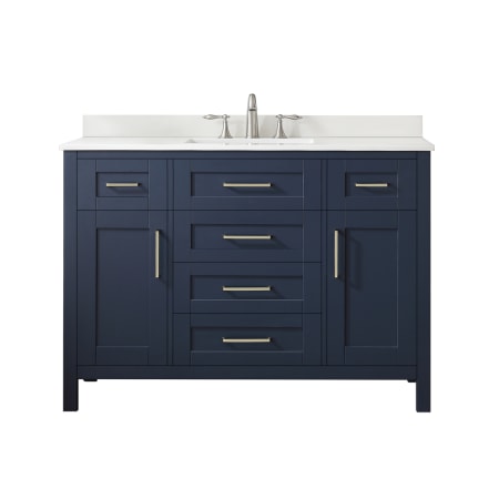 A large image of the Ove Decors 15VVA-TAHO48 Midnight Blue / Cultured Marble Top
