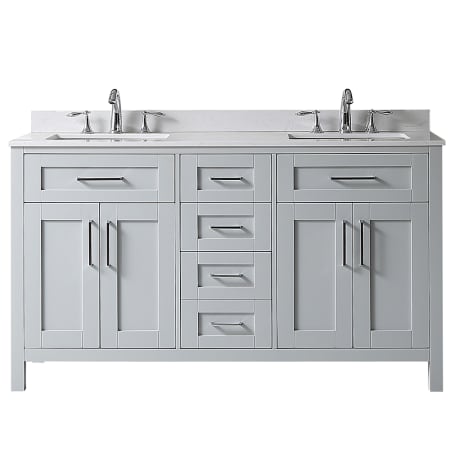 A large image of the Ove Decors 15VVA-TAHO60 Dove Grey / Cultured Marble Top