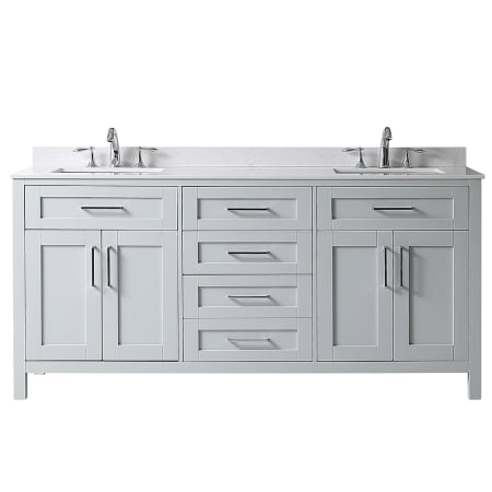 A large image of the Ove Decors 15VVA-TAHO72 Dove Grey / Cultured Marble Top