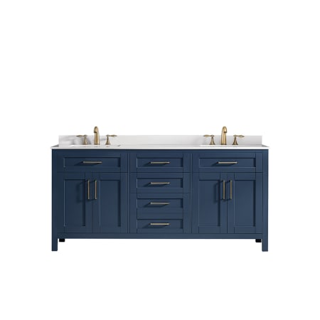 A large image of the Ove Decors 15VVA-TAHO72 Midnight Blue / Cultured Marble Top