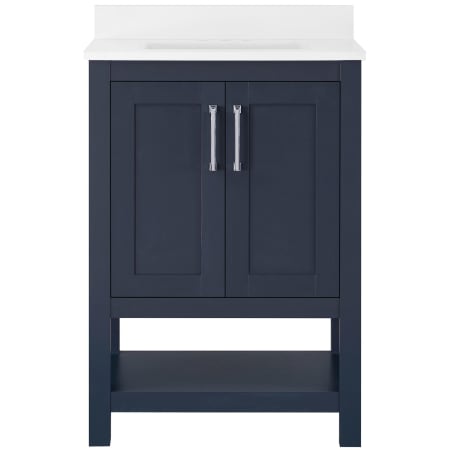 A large image of the Ove Decors Vegas 24 Midnight Blue / Cultured Marble Top