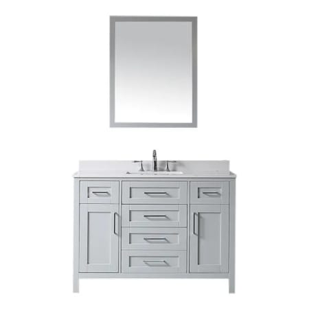 A large image of the Ove Decors Tahoe 48 Dove Gray / Cultured Marble